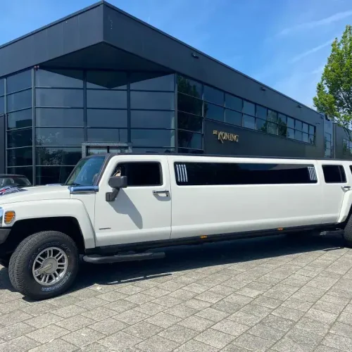 Hummer H3 limousine wit - limousine huren Utrecht