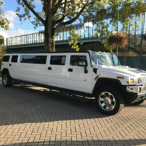 Hummer H2 wit limousine huren Utrecht