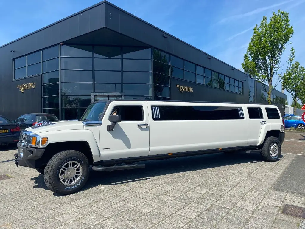 Hummer H3 limousine wit - limousine huren Utrecht